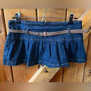 Y2K - Vintage Denim Celebrity Pink Miniskirt